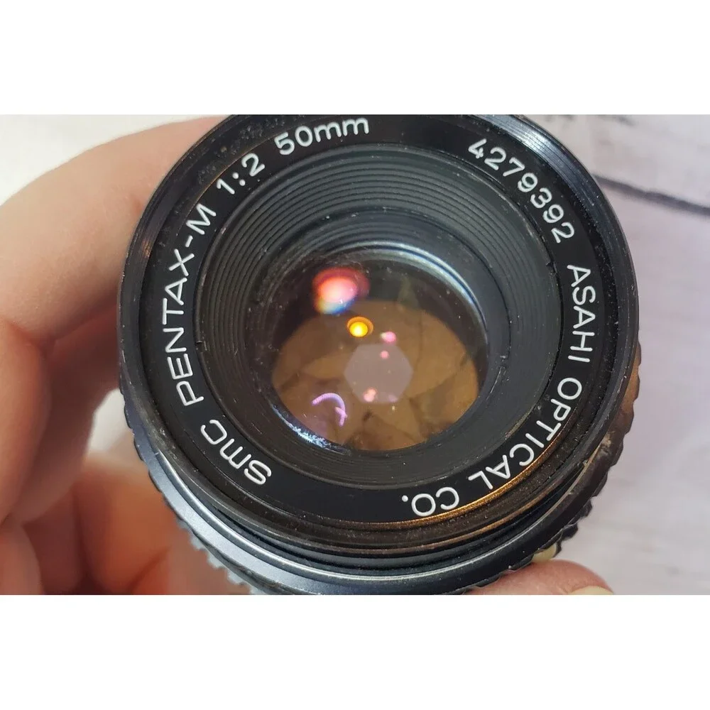 Vintage SMC Pentax-M 50mm f/2 Manual Focus Lens Asahi Optical K Mount Japan